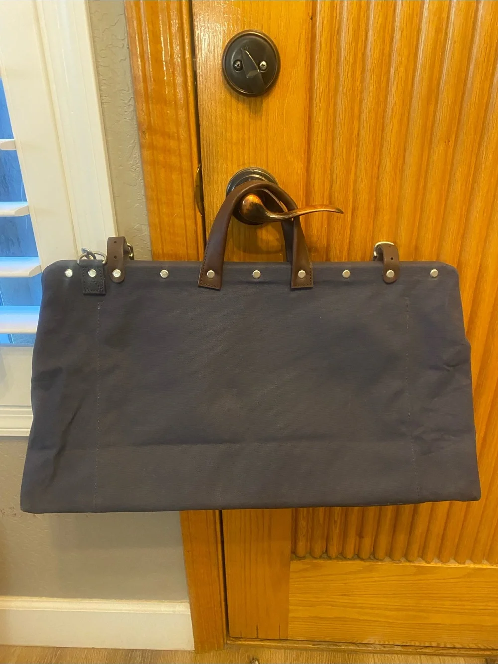 LINE of TRADE BNWNT Navy Canvas Tote Bag 21”x11”